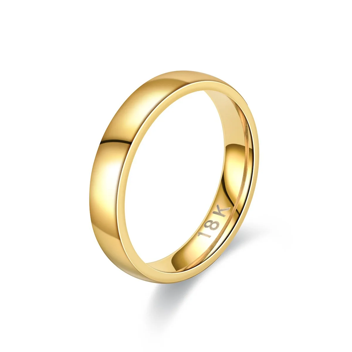 Gold Plated Ring Colour Fashion Women’s Simple Couple’s Wedding Ring Engagement Jewellery Gift